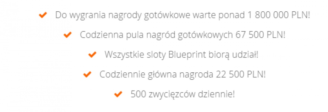 Kasyno betsson loteria z pula 1 800 000 pln na grach blueprint